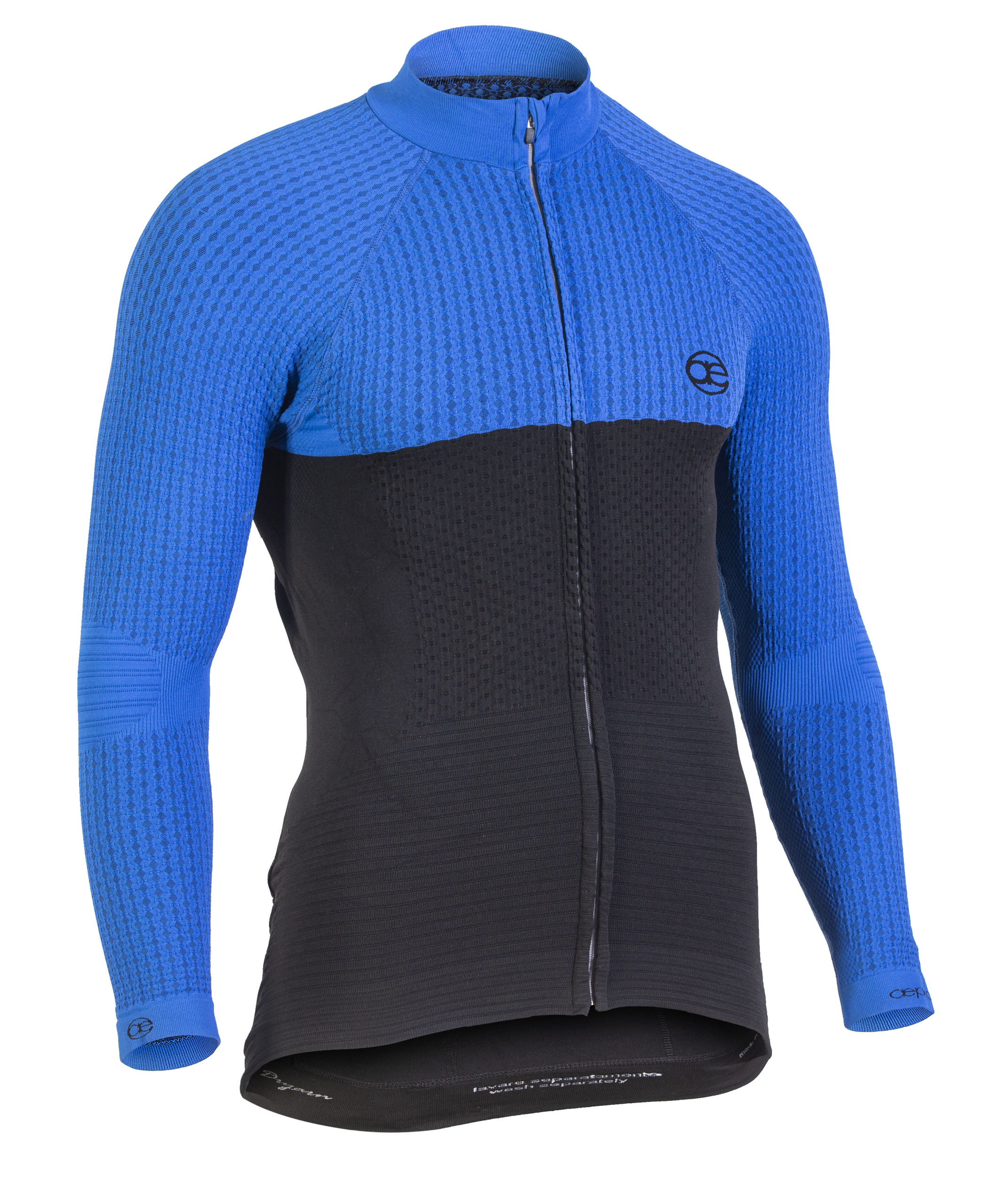 Maglia Cycling maniche lunghe AE blu-nera 1