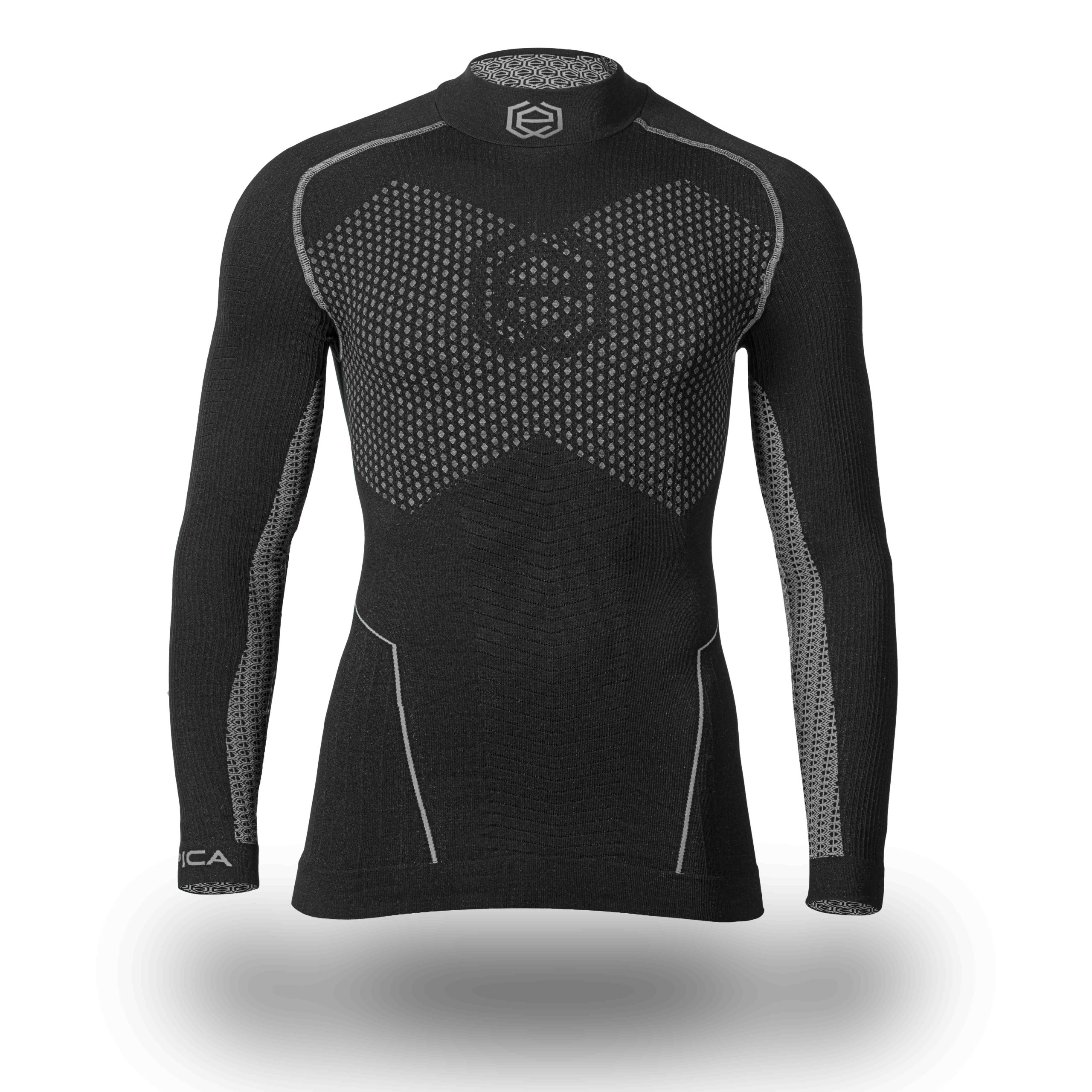 Intimo termico maglia manica lunga collo alto