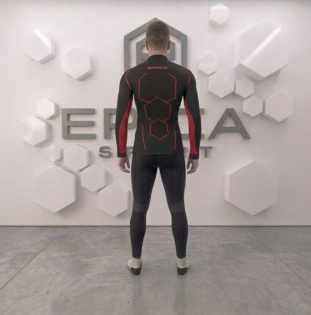 Maglia termica invernale lupetto Dryarn | EPICA Sport - immagine 3