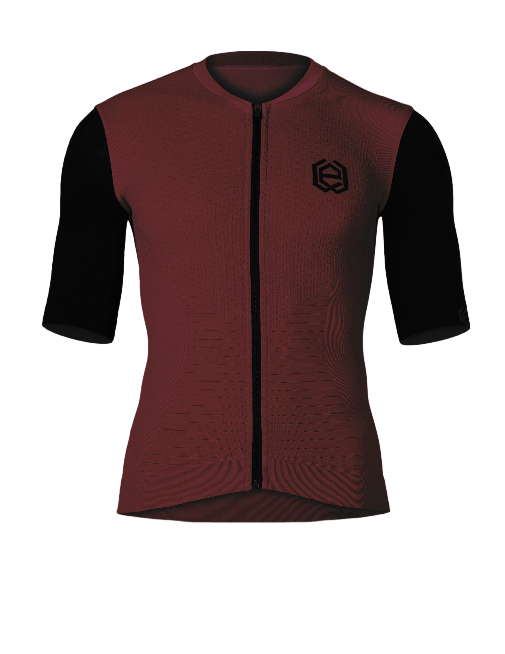 questa è la maglia ciclismo uomo vista frontale bordeaux