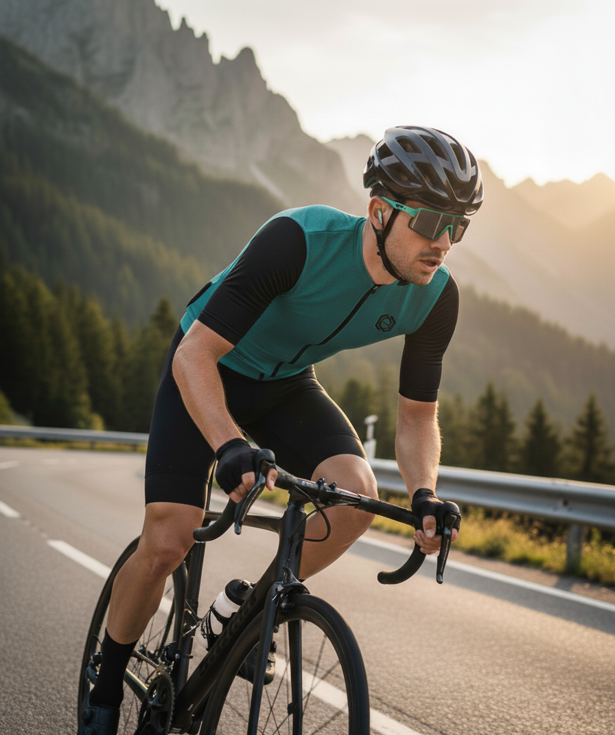 Maglia ciclismo uomo estiva manica corta in dryarn - immagine 2