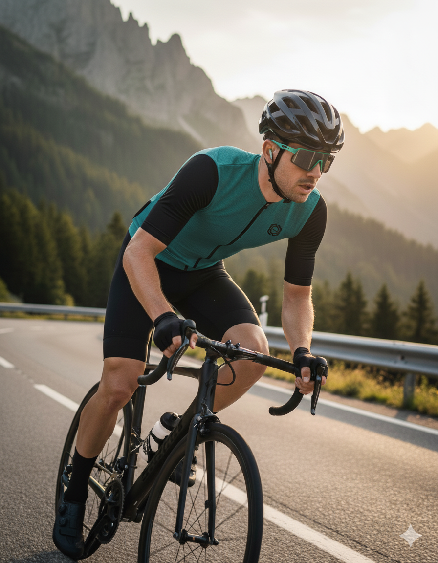 Maglia ciclismo uomo estiva manica corta in dryarn - immagine 2